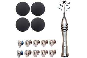 SLAUNT 4 Pack Rubber Feet 10pcs Repair Replacement Screw Compatible with MacBook Pro Retina A1425 A1502 A1398 13" 15" Bottom 