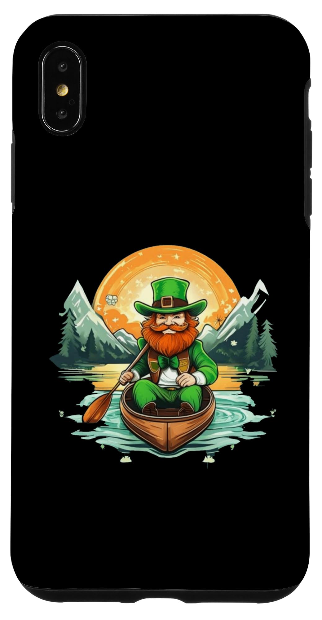 iPhone XS Max St. Patrick's Day Shamrock St Paddy's Day Kayak Case