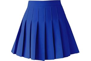 TONCHENGSD Women's High Waist Pleated Mini Skirt Skater Tennis Skirt