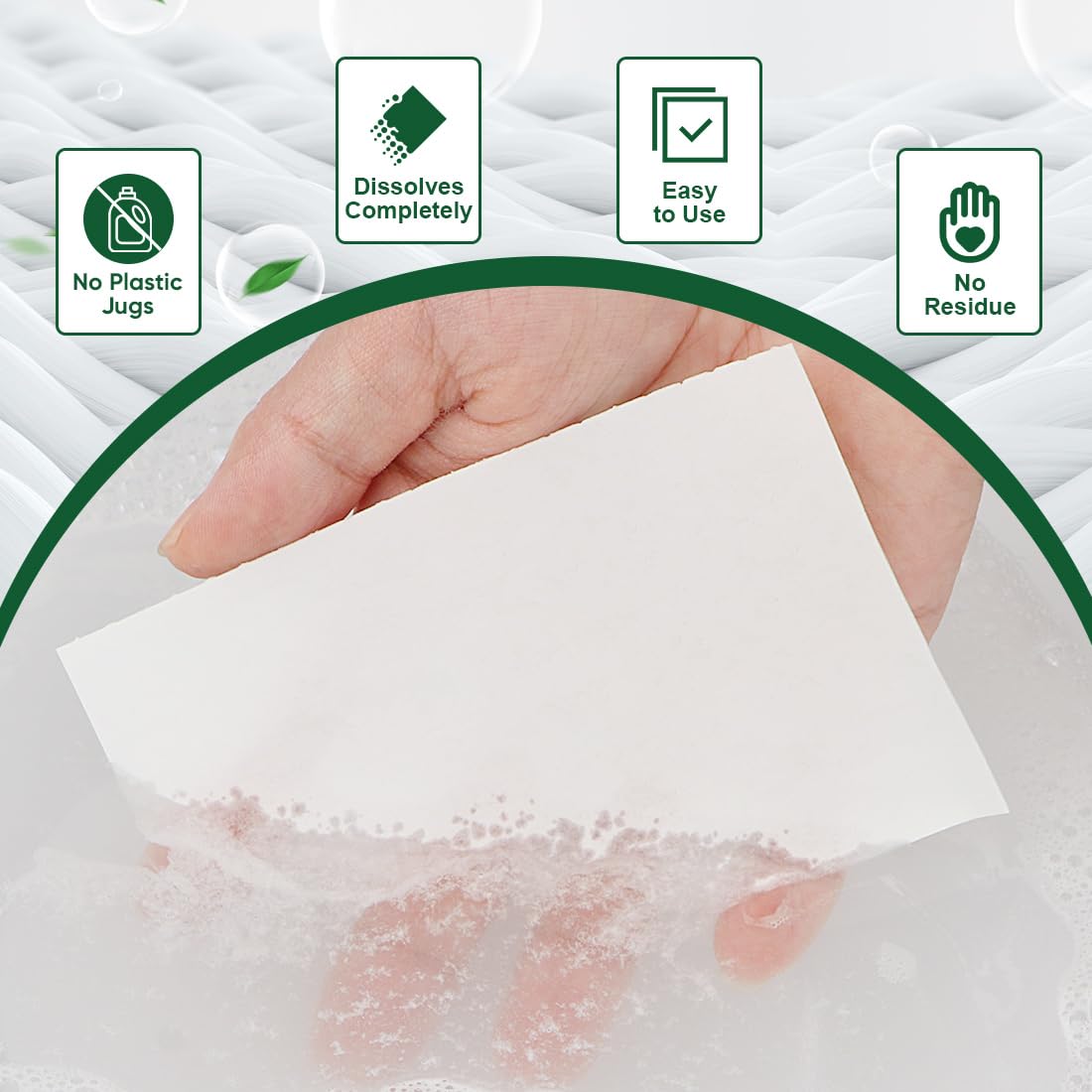 AIDEA Laundry Detergent Sheets, Washer Sheet Detergent, No Plastic Jug, Laundry Soap Sheet For Travel, Home Washing, Fresh Scent-(160 Loads) 80 Sheets