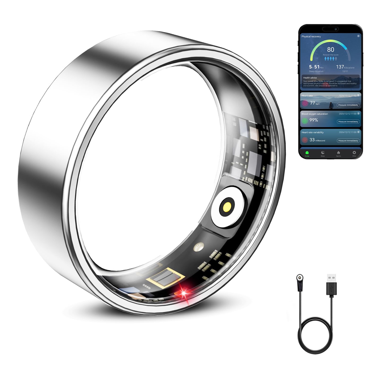 Smart Ring for Women & Men, Smart Ring Health