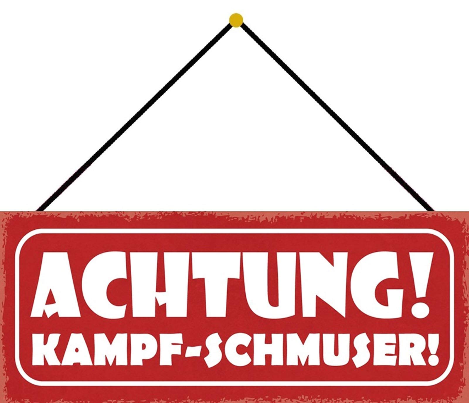 Schatzmix Tin-Plate Sign Wall Plaque, Sheet metal, Multicoloured, 27x10 cm