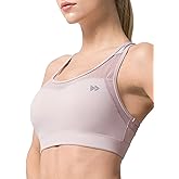 Yvette High Impact Sports Bras for Women Plus Size Wireless Workout Full Support Racerback Sports Bra for Running