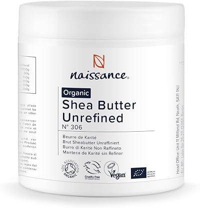 Naissance Organic Unrefined Shea Butter 500g Pure Raw Natural Vegan Skin Hair
