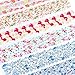 Macute Flowers Nail Transfer Foils Fresh Nails Supply Foil Decals 16 Designs Floral Nail Transfers Starry Sky Paper for Women Fingernails and Toenails Acrylic Decorations Manicure Tips Wraps Charms