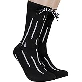 Bioworld Nightmare Before Christmas Jack Skellington 3D Bowtie Costume Adult Crew Socks