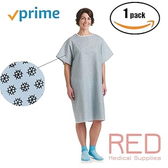 Gowns For Women Open Back Full Back Cover With Ties Patient