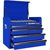 Olympia Tools 26in Tool Chest with 6 Drawes, Portable Metal Tool Box for Garage, Home and Warehouse, Capacity Holds Up to 100-lb in Each Drawer