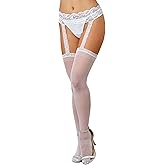Dreamgirl womens Sheer Garter Belt Pantyhose
