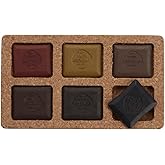 Art Graf Water Soluble Tailors Chalk Shaped Watercolor Paint Set, 6 Highly Pigmented Earth Tone Colors, Pigment Cakes for Pai