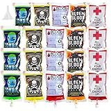 QINGQIU 20 Pack Halloween Blood Bags Cups