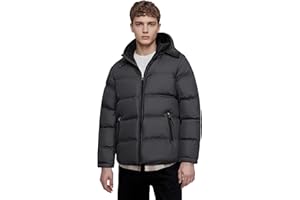 MADHERO Men's Puffer Jacket Water-Resistant Insulated Down Alternative Outerwear Coats