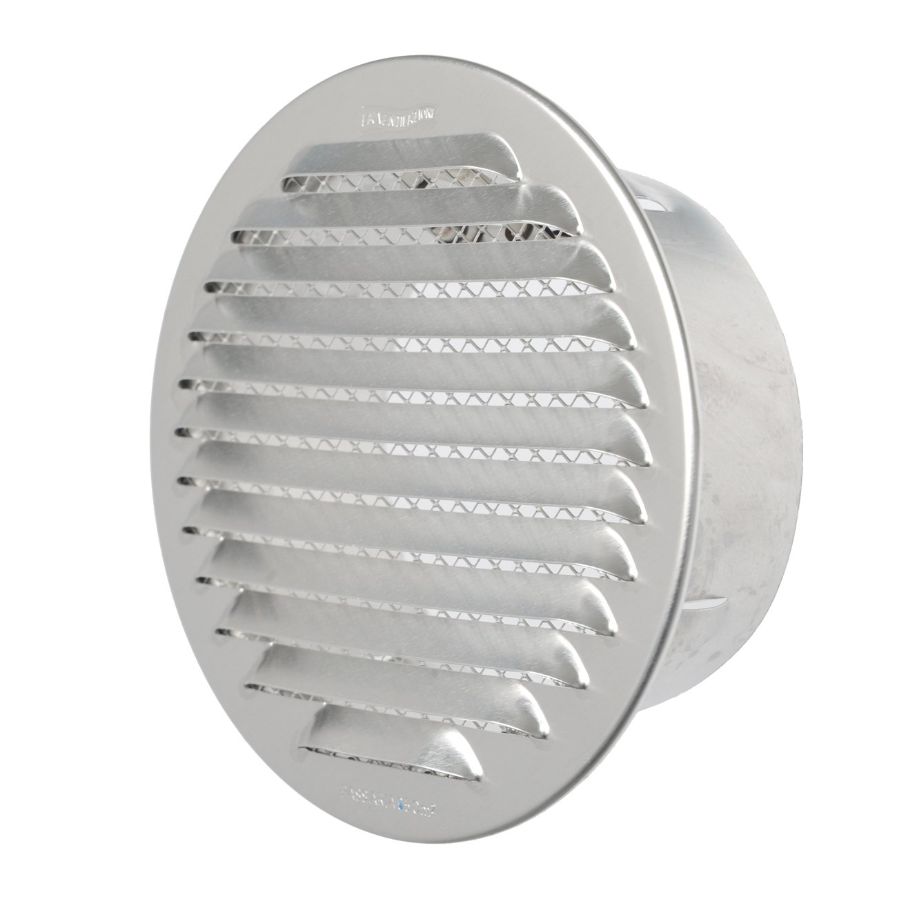 The gta125r-y Ventilation Grill Round Recessed, Aluminium