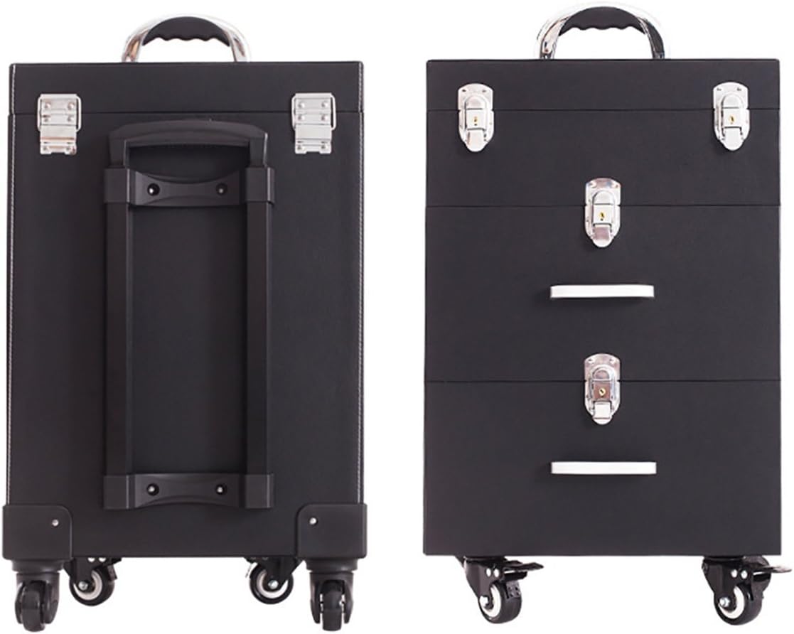 rolling suitcase with drawers
