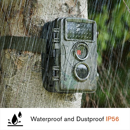 TECBEAN-Trail-Camera-12MP-1080P-Full-HD-Hunting-Game-Camera-34PCS-850NM-No-Glow-Black-Infrared-LEDs-With-Night-Vision-Up-To-65-Feet-for-Wildlife-Monitoring