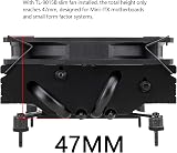 Thermalright AXP90-X47 Black Low Profile CPU Cooler 47mm ITX AM4 AM5 LGA1700 view 3