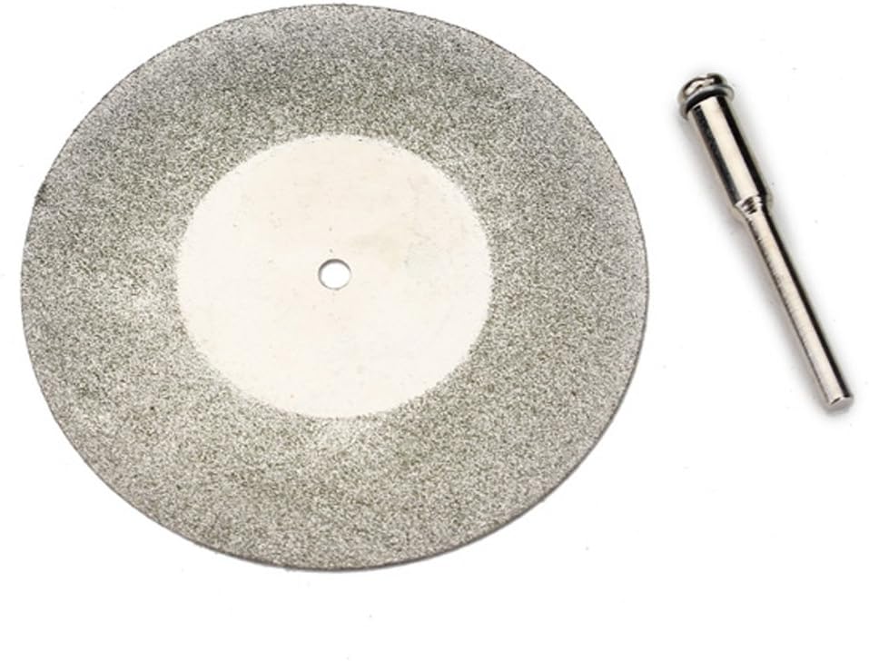 60mm Diamond Coated Cutting Wheels Discs Drill Bit For Dremel Rotary Tool W/ 1/8'' Shank by YEEZUGO