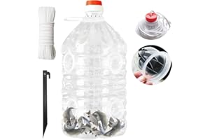 WAYUTO Minnow Traps for Bait Fish Clear Plastic Small Fish Bait Traps for Fishing with String Rope Fish Traps 8 Hole Crawfish Crab Shrimp Fishing Trap for River Ocean Saltwater Lakes