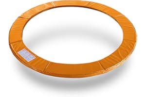 Exacme Trampoline Pad Replacement 16 15 14 13 12 10 8 Foot, Waterproof Safety Spring Cover Round Frame Pad, No Hole for Pole