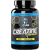 eFlow Creatine Capsules, HCL Creatine Pills - Creatine Supplement for Men & Women, Muscle Builder, Endurance, Strength, with AstraGin and Senactiv (1500mg, 90 Capsules)
