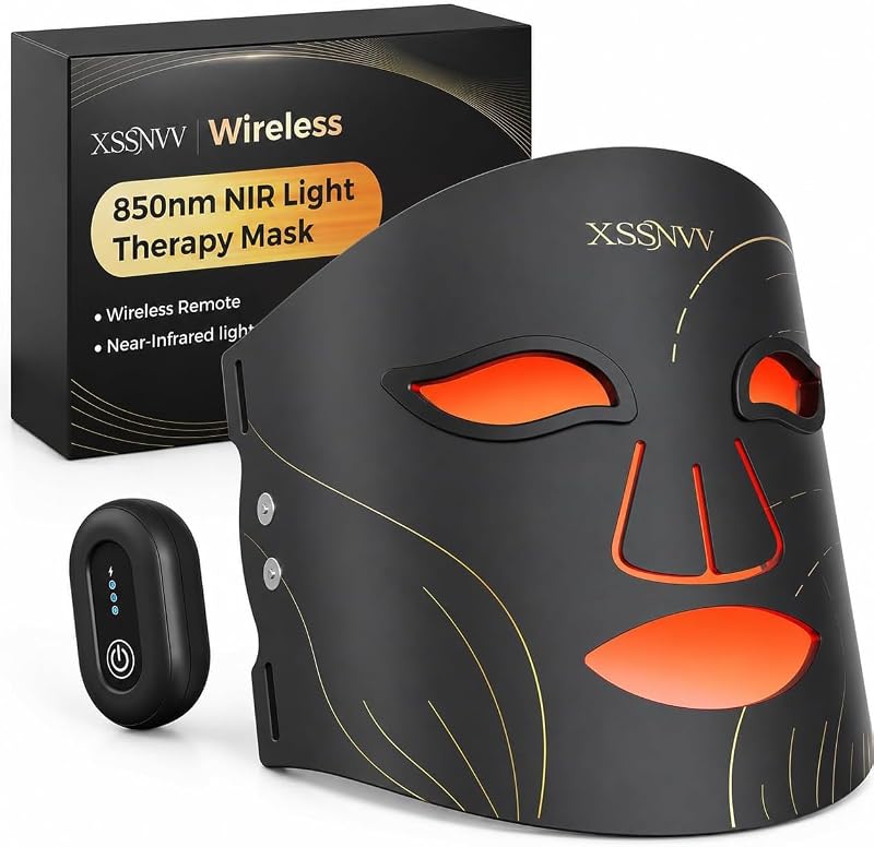 3D Masque LED Visage Luminothérapie, Sans Fil, 272 LEDs, NVV10