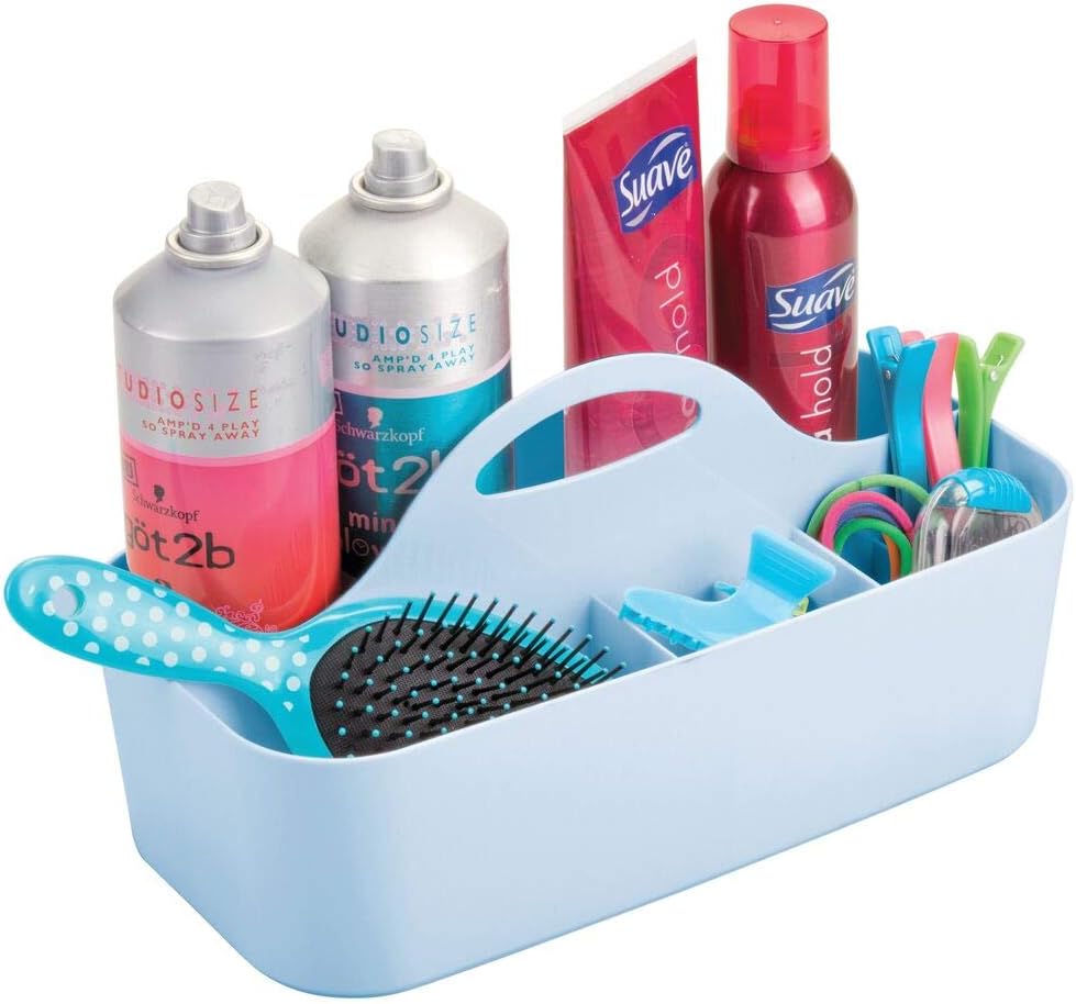 mDesign Shower Caddy Practical Bathroom Caddy Made of Durable Plastic