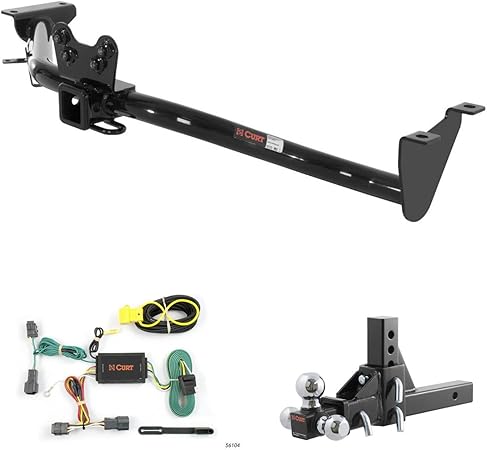 Amazon.com: CURT Trailer Hitch, Wiring & Ball Mount w/ 5 3/4" Drop