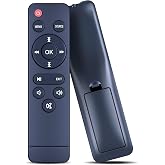 Molvgoc New Replacement Remote Control Compatible for TMY V08 V88, for AuKing M8-F LED LCD Wi-Fi Portable Projector, for NISOO M10, for PANSEBA HI-04 Mini Projector。