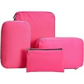 Bee Nesting Waterproof Compression Packing Cubes,Travel Packing organizers for Carry on Luggage,Backpacking, Suitcases