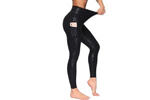 THE GYM PEOPLE Women's High Waist Yoga Pants Soft Tummy Control Athletic Workout Leggings with Deep Pockets