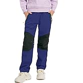 liyiyiyia Kids Snow Pants Boys Girls Waterproof Insulated Hiking Pants Youth Fleece Lined Warm Winter Ski Trousers