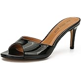 MAIERNISI JESSI Unisex Men's Women's Kitten Heel Mules Slide Slip On Dress Sandals