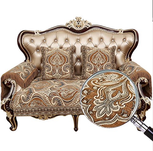 Sideli Luxury Sofa Throw Pad Furniture Protector Sold By Piece Rather Than Set Non-slip (27.6"x27.6"(70x70cm), Fushide COFFEE) - Thumbnail 6