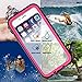 Cozycase Waterproof Case for iPhone 8 /iPhone 7, Shockproof Full-Body Rugged Case with Built-in Screen Protector for Apple iPhone 8/7 / SE2020 -(Pink)