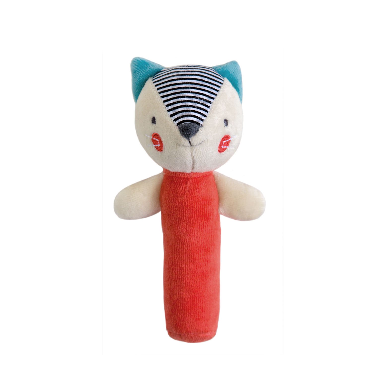 Petit Collage Organic Baby Squeaker | Fox