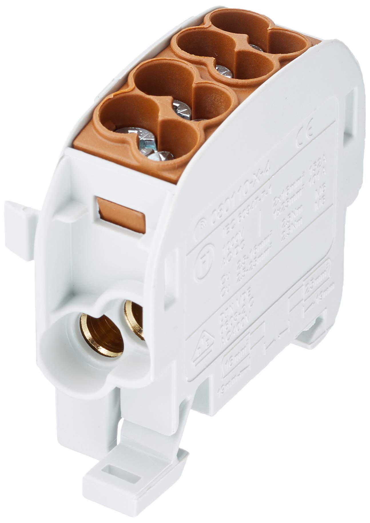 H-Approx.Small 25mm2 1-pin 400V Brown, 2 x 25mm2 and 2 x 16mm2