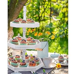3 Tiered Serving Tray Wooden Farmhouse Decorative