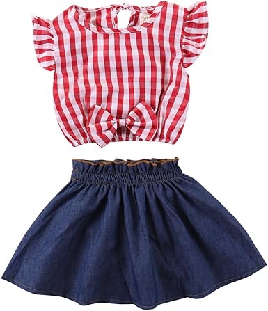 denim mini skirt for baby girl