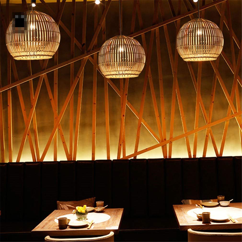 Amazon Com Chuanhan Ceiling Fan Light Chandelier Lightings Bamboo