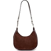 Shoulder Bags for Women Small Hobo Bags Crescent Shaped Cute Retro Tote Handbag Mini Clutch Purse with Zipper Closure