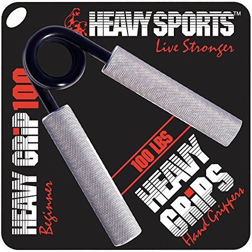 Heavy Grips Hand Grippers 100lb Effectively Train Your Hand Grip Strength w/Targeted Forearm