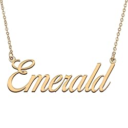 HUAN XUN Customized Custom Simple Any Name Necklace