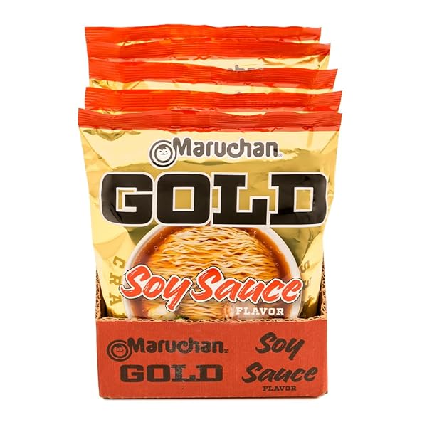 MARUCHAN GOLD SOY SAUCE CRAFT RAMEN NOODLES, 3.79 OZ, PACK OF 5