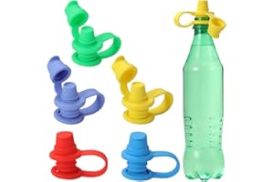 ANTEECANA No Spill Silicone Bottles Top Spout for Toddlers Kids and Adults, Protects Kids Mouth, BPA Free (Old Style)