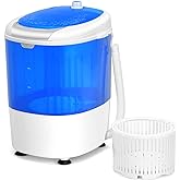 Giantex Portable Washing Machine, Mini Washer and Spinner Combo, 5.5lbs Washing Capacity, Semi-automatic Compact Laundry Machine for Apartment Dorm RV