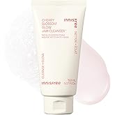 innisfree Cherry Blossom Glow Jam Cleanser, Sulfate Free, Korean Face Wash, Cleansing Foam for Glowing Glass Skin