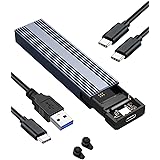 M.2 NVMe SSD Enclosure, V VCOM Tool-Free USB C External NVMe SSD Enclosure, M.2 NVMe to USB Adapter, USB 3.2 Gen2 (10Gbps) Su