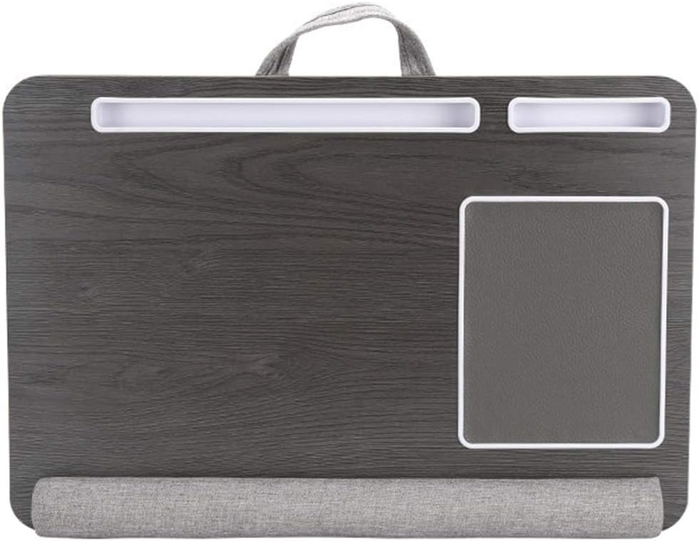KYEEY Lap Desk for Laptop with Mouse Pad, Protable Table Pad with Soft Cushion, Phone Slot and Anti-Slip Strip