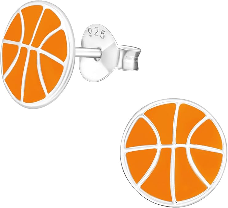 Basketball Stud Earrings with Gift Box Jewelry