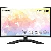 GIGABYTE M32UC 32" 144Hz (160Hz OC) 4K UHD Curved Gaming Monitor, SS VA, 3840x2160 Display, 1ms Response Time (MPRT), 1x Disp